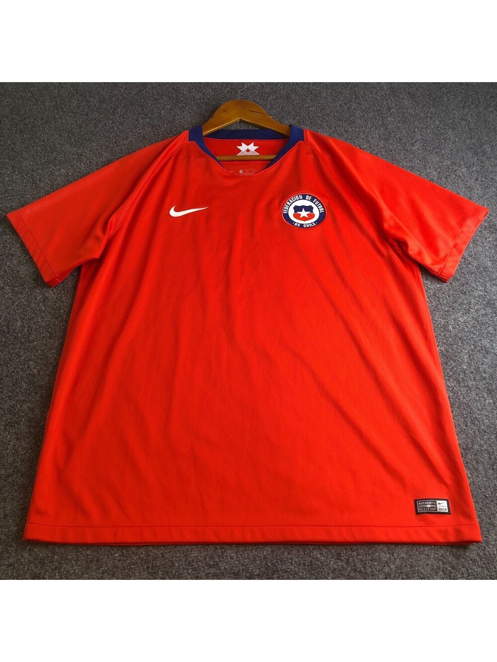 Nike Chile National Team Soccer Jersey 2018 Authentic Mens XL Dri Fit Futbol